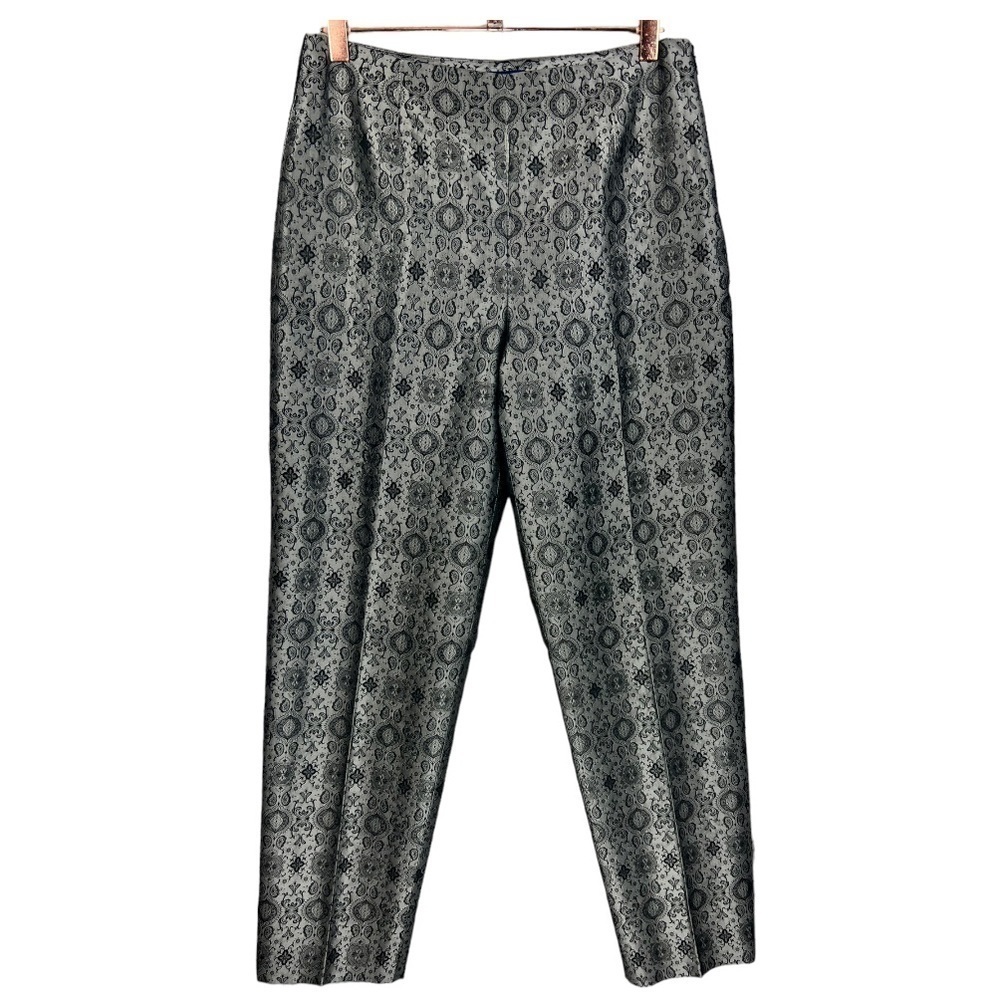 Ann Taylor 100%‎ Silk Ankle Pants Size 8 Career Modern Contemporary Feminine